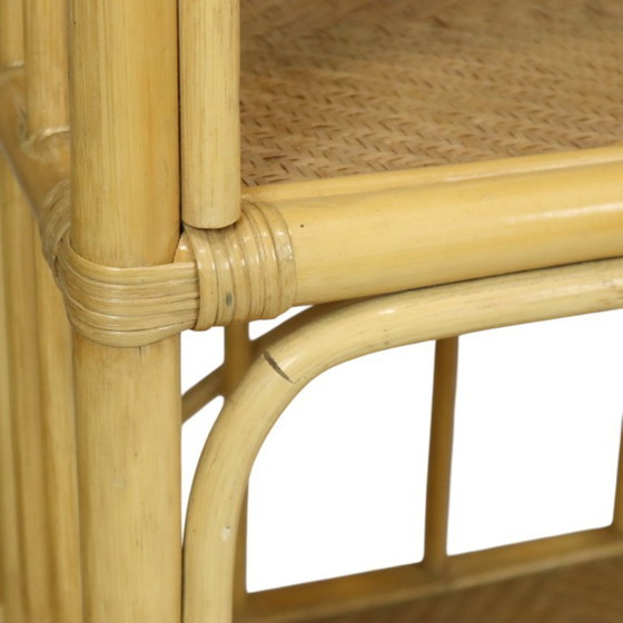 Image 1 of Rattan Rack Bookcase Boho Style