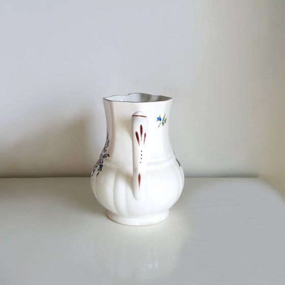 Image 1 of ANTIEKE KAN - FRANS PORSELEINEN LUNEVILLE - 19E EEUW