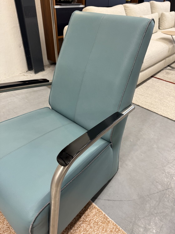Image 1 of Jess Design Bari Sessel, blaues Leder