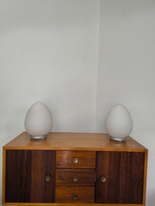 2 Ikea table lamp Egg 90s