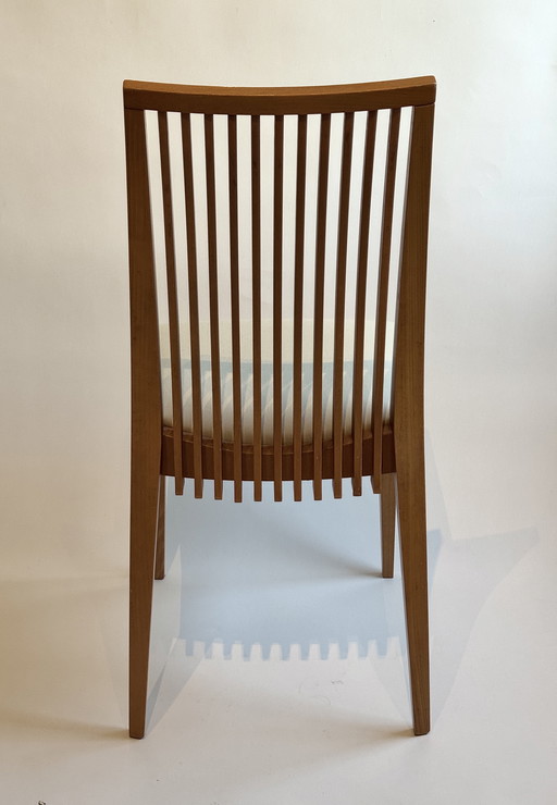 Set 4 Vintage Eetkamer Stoelen A. Sibau /  Frank Llyod Wright /. 80’s 