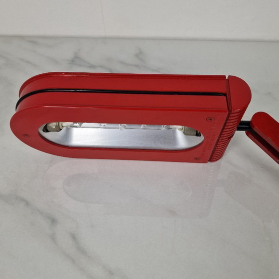 Image 1 of Lámpara de escritorio flexible italiana, años 70 – Cosmo Nero Alogena