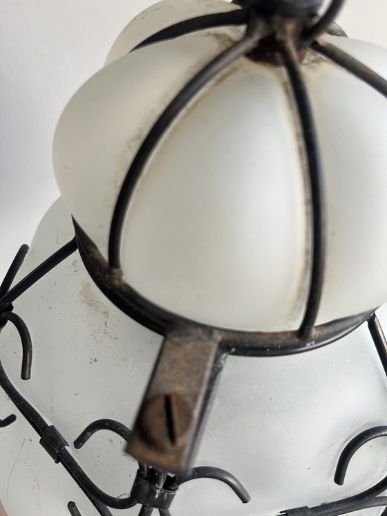 Image 1 of Paar venezianischer mundgeblasener Glaslampen