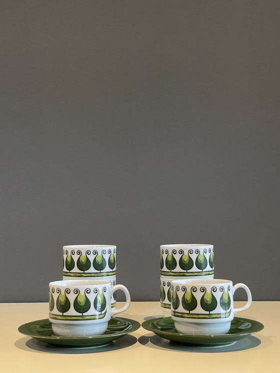 Image 1 of Servizio da caffè vintage Bareuther Bavaria - Design grafico di metà secolo