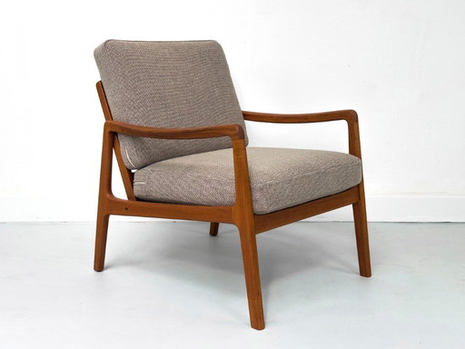 Danish Teak Lounge Chair Model FD-109 by Ole Wanscher for France & Son, 1965