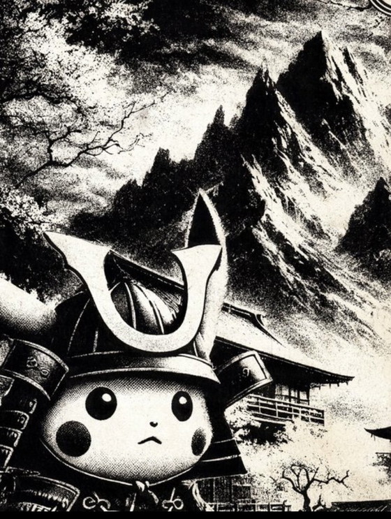 Image 1 of Kunstwerk Pikachu (Pokemon) Moment of Peace