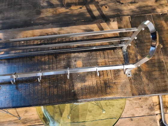 Image 1 of Perchero de tren Bauhaus 1940-50 extra ancho