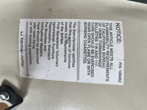 Image 1 of Authentic Vintage Eames DSW Upholstered Side Chair