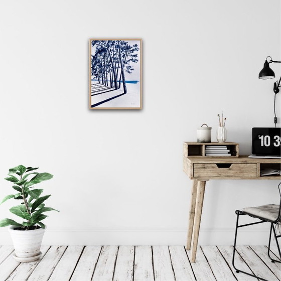 Image 1 of Oost-Indische inkt op natuurlijk papier 300g Onderwerp: Cap Coz Formaat 40x30 cm.