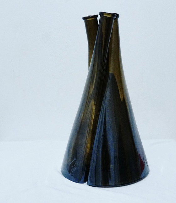 Image 1 of Vintage wijn-/likeurflessenset uit de jaren 80 – O. Frey & Cie Berne – Iconisch design