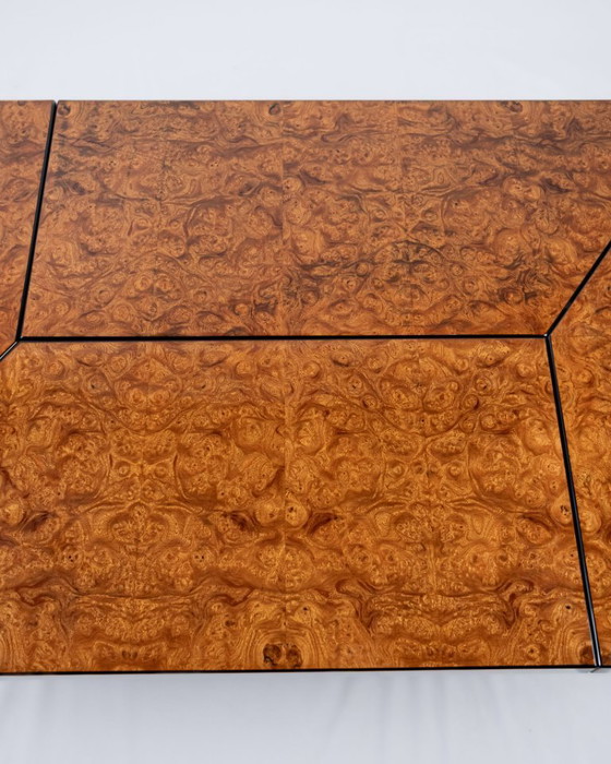 Image 1 of Elm burl salontafel/bar, Paul Michel voor Roche Bobois, Frankrijk, jaren 80