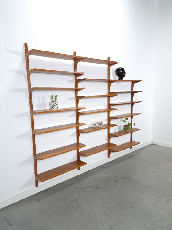 Image 1 of Sistema modulare di pareti in teak Royal System di Poul Cadovius, danese Cado