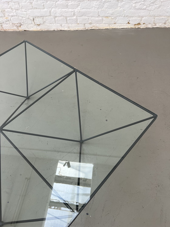 Image 1 of B&B Italia Alanda coffee table glass table 80s Paolo Piva designer table vintage