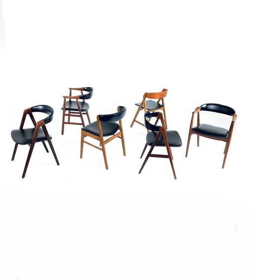 6x Mix & Match Danish Chair '60