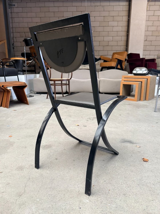 KFF Sinus chair, Karl Friedrich Förster (Bestand: 3) – Esszimmerstühle, Leder, Metall (photo 8 of 21)
