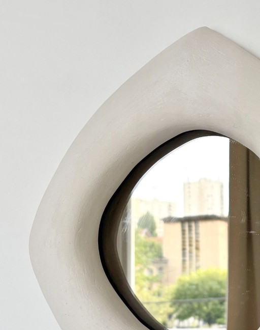 Miroir en céramique contemporain français, « Infinito » de Renzo Maar