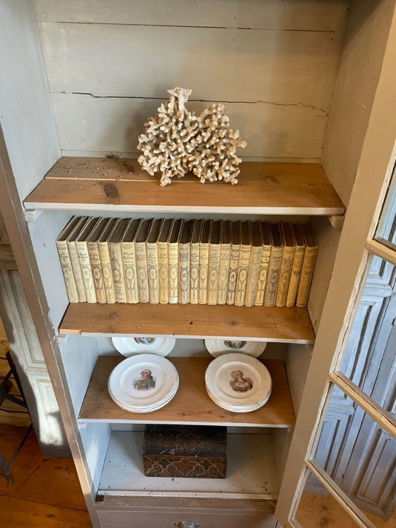 Image 1 of Display cabinet, china cabinet, collection cabinet with drawer, French antique