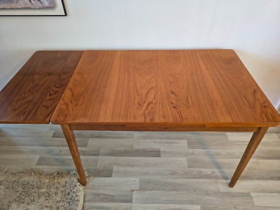 Image 1 of Danish Mid-century dining table | extendable & teak (120-198cm)