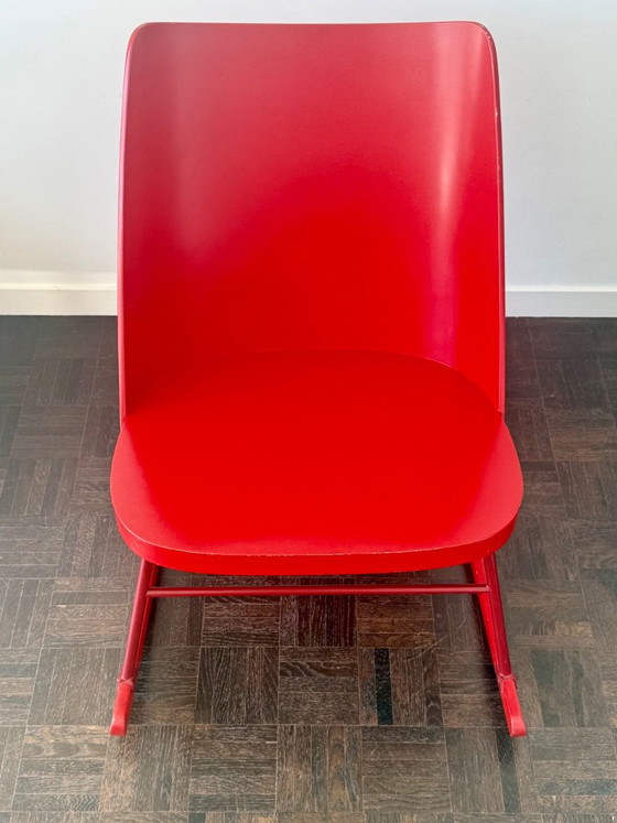 THONET vintage Rocking Chair 1955 – Metal, Wood (photo 6 of 18)
