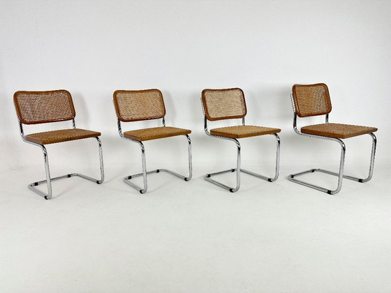 Image 1 of Set van 4 vintage Cesca designstoelen