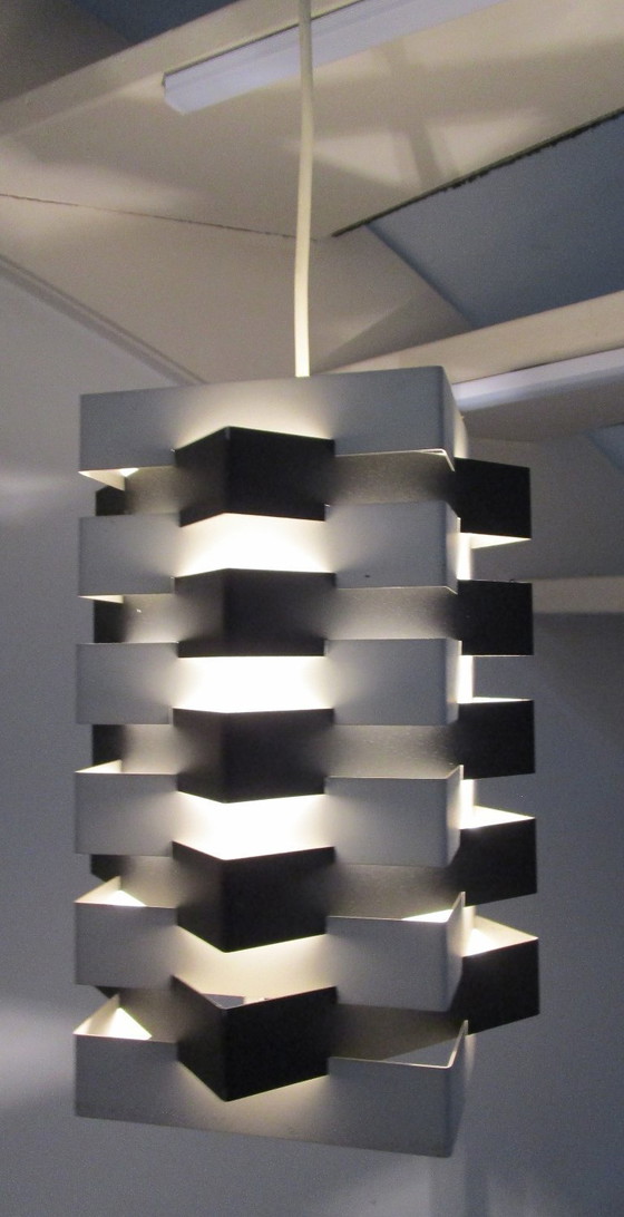 Image 1 of Lampada a sospensione in metallo di Hoogervorst per Anvia, anni '50.