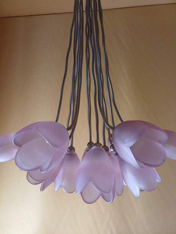 Image 1 of Lámpara de diseño Harco Loor 15 tulipanes morados