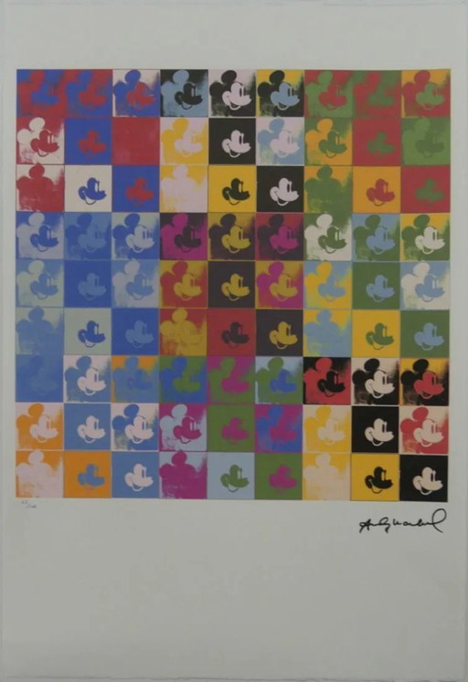 After Andy Warhol, Mickey Mouse, 1980s, Lithograph – lithos zeefdrukken, Paper (photo 2 of 7)
