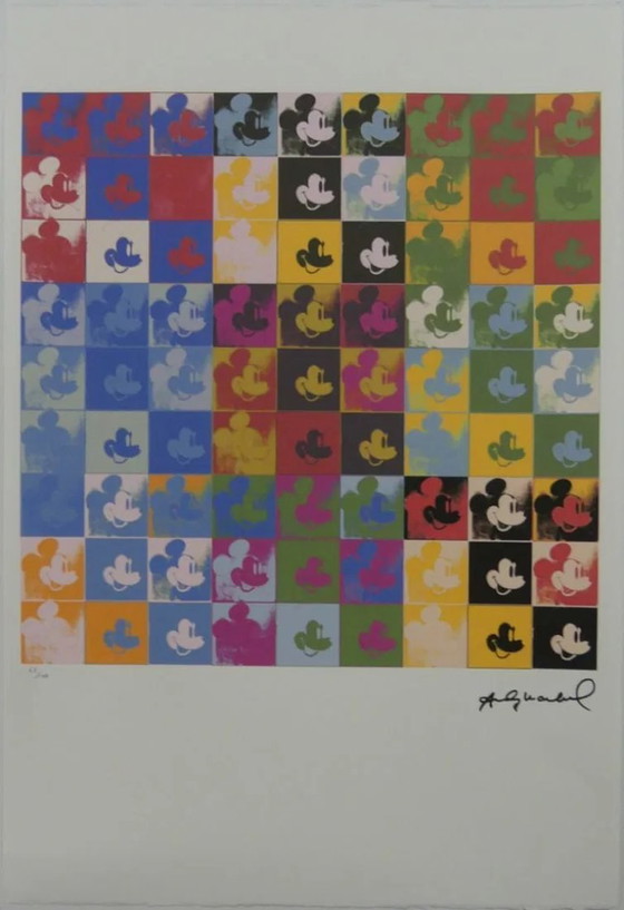 After Andy Warhol, Mickey Mouse, 1980s, Lithograph – Lithographs & prints, Paper (photo 2 of 7)