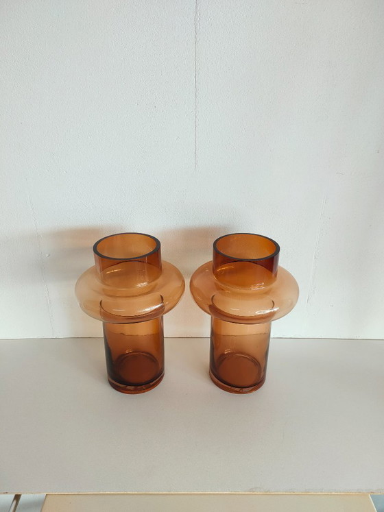 Image 1 of Danish "Nordic" design glass flower vases (Tube vase)