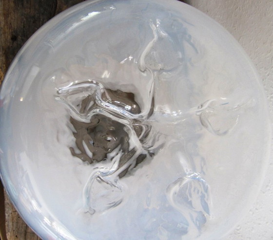 Image 1 of Tafellamp Murano Mazegga Carlo Nason glas marmer chroom Italy 60's