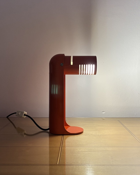 Image 1 of Flip Top Space Age Desk Lamp Leuka 1970s by Richard Carruther Vintage Table Lamp Space Age 70s Mid Century Industrial Italy
