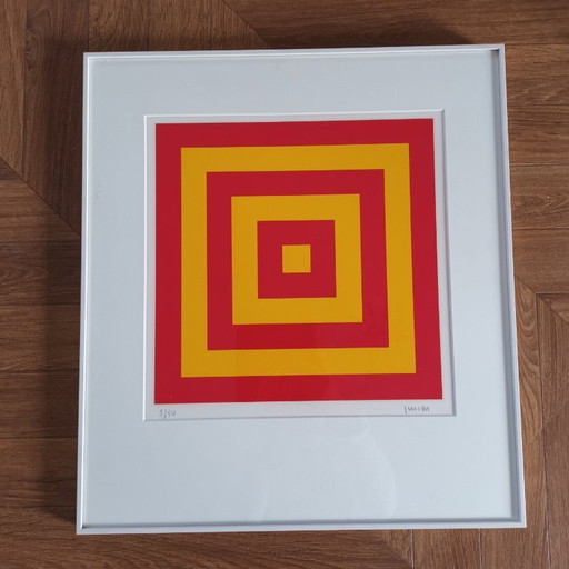 Serigrafía abstracta y geométrica de Fred Furda