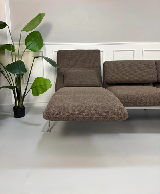 Image 1 of Brühl Roro Medium Ecksofa Stoff Braun Ausstellungsstück