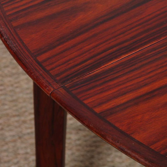 Image 1 of Table ronde extensible par Ole Hald pour Gudme Møbelfabrik, 1960