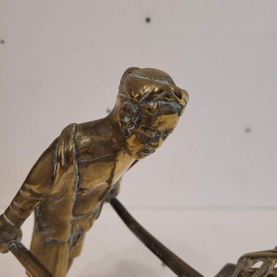 Image 1 of Sculpture en bronze « paysan », années 30 – Indochine