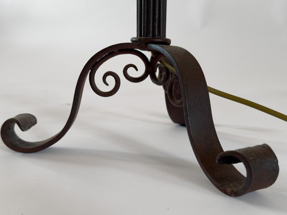 Image 1 of Lampe en fer forgé brutaliste
