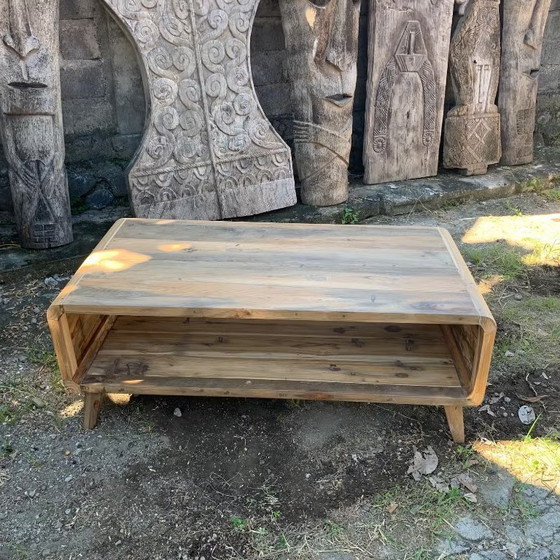 Image 1 of Large Coffee Table - Recycled Wood