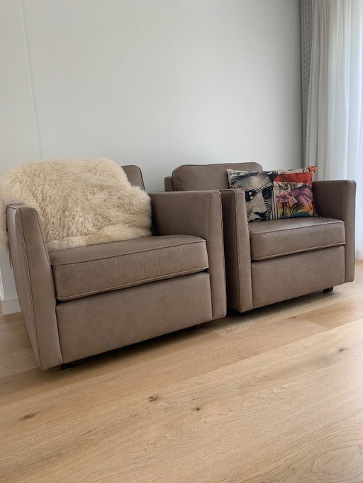 2X Sessel Leder