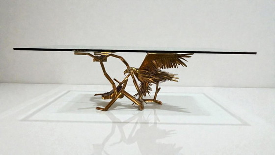 Tavolo da pranzo Hollywood Regency di Christian Techoueyres, anni '70 – Tavoli da pranzo, Glass, Brass (photo 9 of 9)
