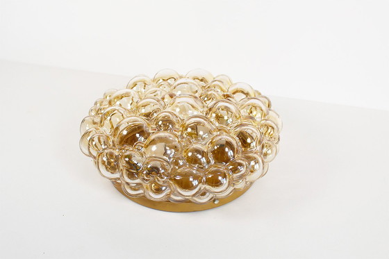 Image 1 of 1x Glass bubble flush mount light by Helena Tynell for Glashutte Limburg
