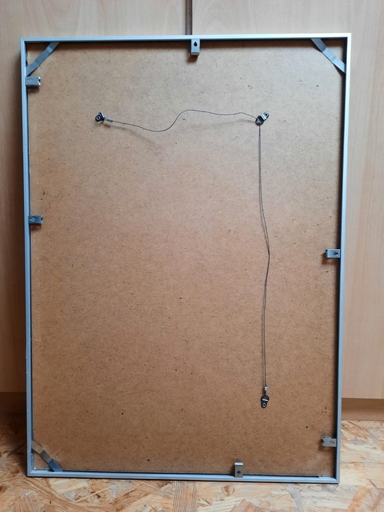 Image 1 of Watercolor with poppy motif