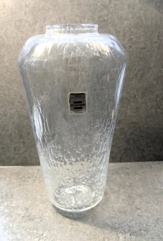 Beautiful vintage KEUCO Bleikristall vase, 1970s, Crystal, Glass, Transparent (photo 2 of 6)