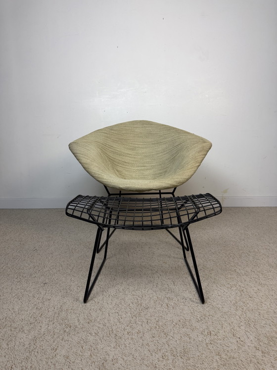 Image 1 of DIAMOND CHAIR & OTTOMAN HARRY BERTOIA POUR KNOLL