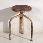 Vintage ronde kruk (ca. 1950) #3 – Krukjes, Iron, Industrieel (photo 6 of 36)