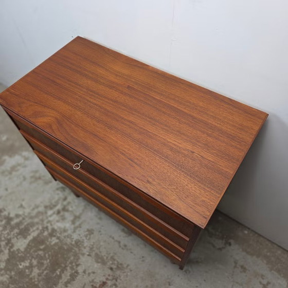Vintage Teak Danish Chest of Drawers 1960s, Scandinavian 4 Drawers, Wood, Brown (photo 18 of 21)
