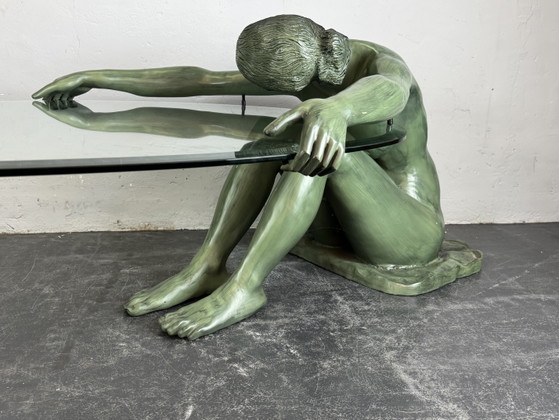 Image 1 of Table sculpturale en bronze