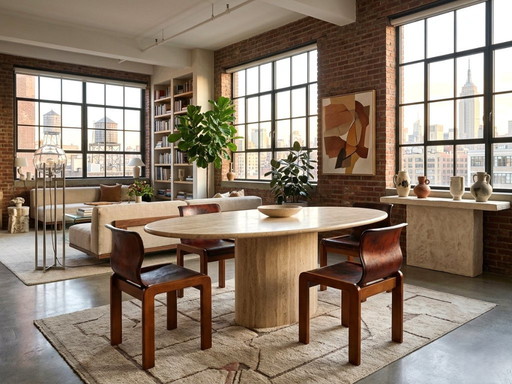 Afra & Tobia Scarpa Stühle aus den 1970er Jahren, geschwungenes Holz und Leder, 4er-Set