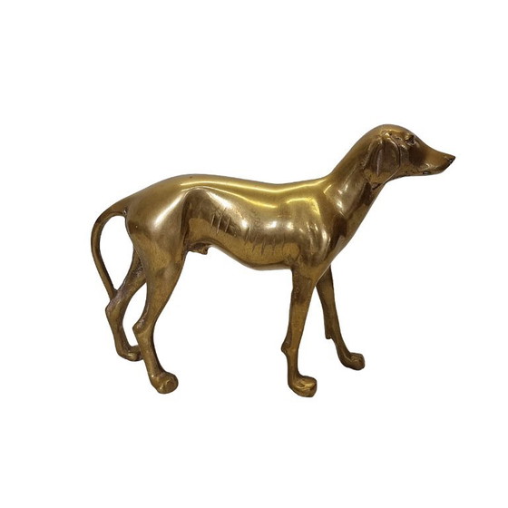 Cane da Caccia Francese Vintage in Ottone – Regali, Brass (photo 6 of 7)