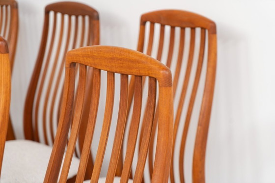 Set van 10 Eetkamerstoelen van Kai Kristiansen voor Schou Andersen (Denemarken, jaren 50) – Wood, Vintage (photo 5 of 11)