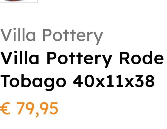 Image 1 of Jarrón rojo